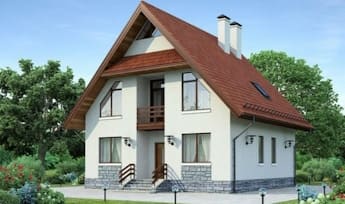 Каменный дом 200 м², 2 этажа