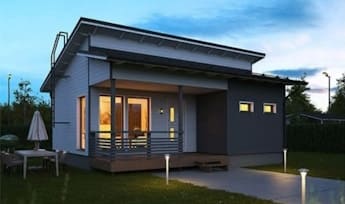 Каркасный дом 56 м², 1 этаж