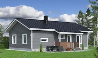 Каркасный дом 100 м², 1 этаж